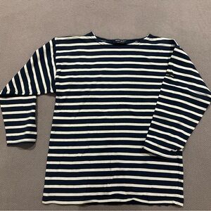 Saint James girls classic navy and white mariniere size 14